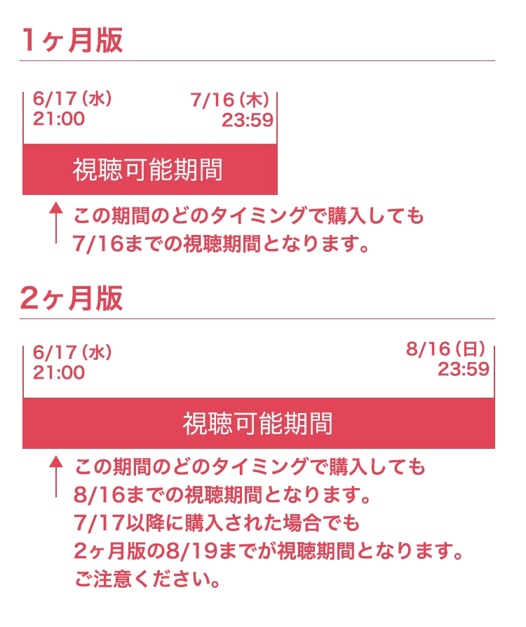 配信期間の例